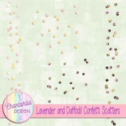 Free lavender and daffodil confetti scatters