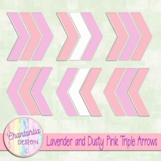 Free lavender and dusty pink triple arrows