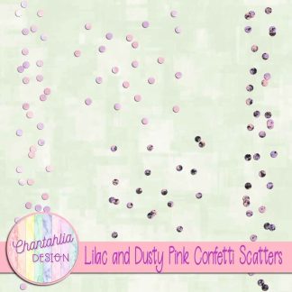 Free lilac and dusty pink confetti scatters