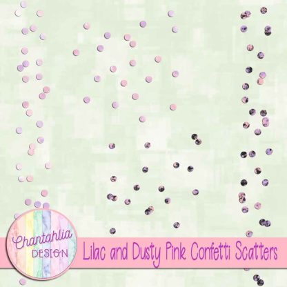 Free lilac and dusty pink confetti scatters