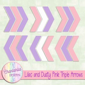 Free lavender and dusty pink triple arrows