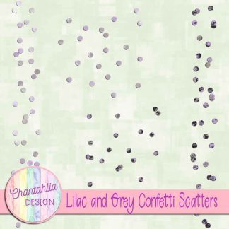 Free lilac and grey confetti scatters