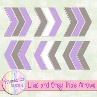Free lilac and grey triple arrows