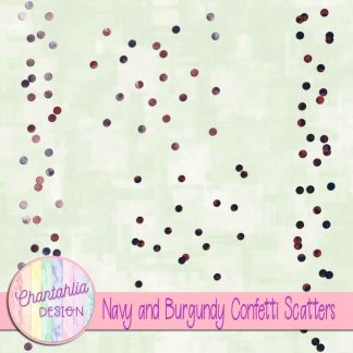 Free navy and burgundy confetti scatters