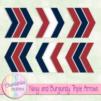 Free navy and burgundy triple arrows