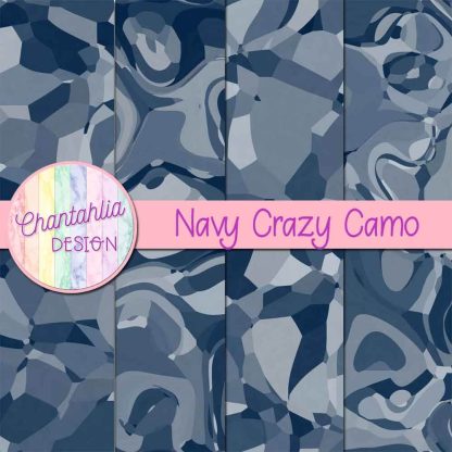 Free navy crazy camo digital papers