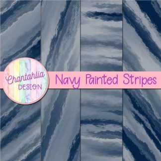 Free navy painted stripes digital papers