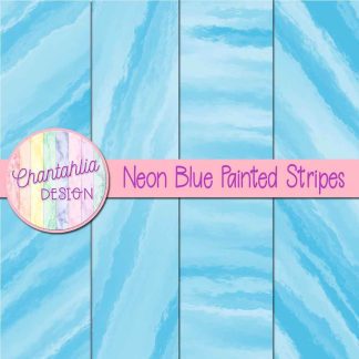 Free neon blue painted stripes digital papers