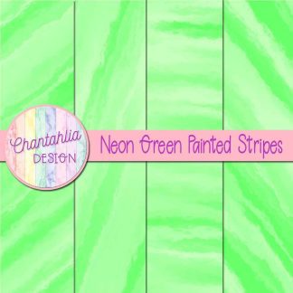 Free neon green painted stripes digital papers