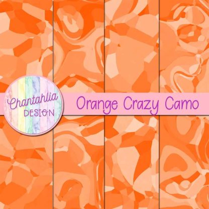 Free orange crazy camo digital papers