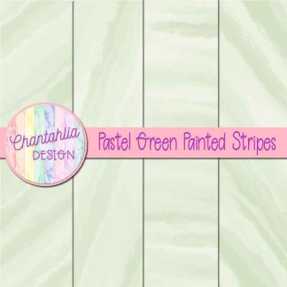 Free pastel green painted stripes digital papers