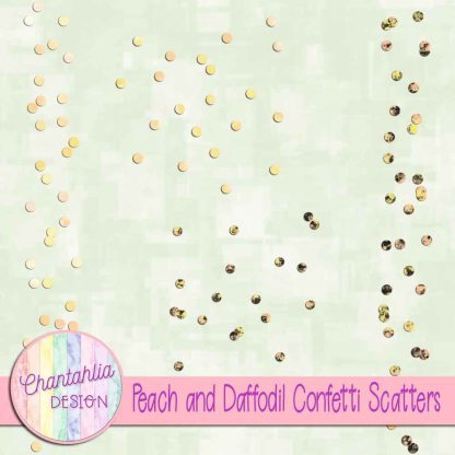 Free peach and daffodil confetti scatters