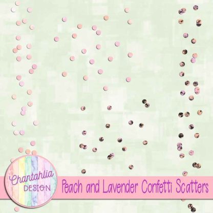Free peach and lavender confetti scatters