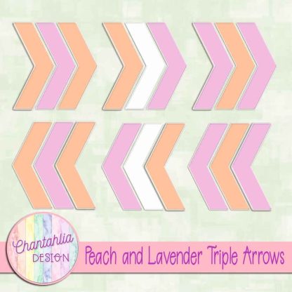 Free peach and lavender triple arrows