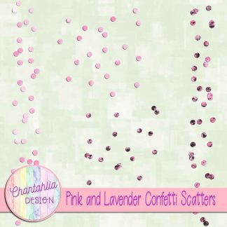 Free pink and lavender confetti scatters