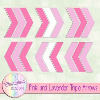 Free pink and lavender triple arrows