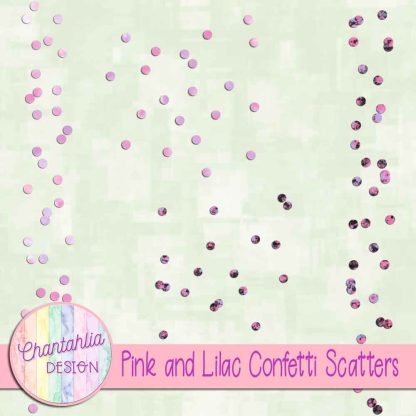 Free pink and lilac confetti scatters