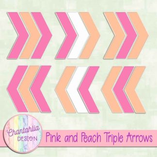 Free pink and peach triple arrows