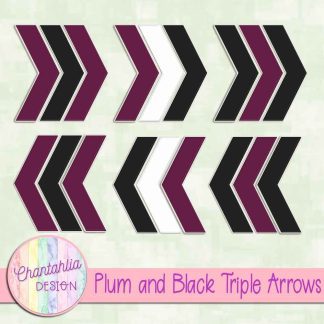 Free plum and black triple arrows