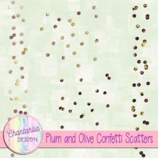 Free plum and olive confetti scatters