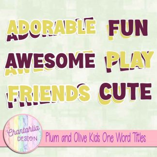 Free plum and olive kids one word titles