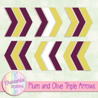 Free plum and olive triple arrows