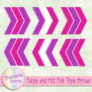 Free purple and hot pink triple arrows
