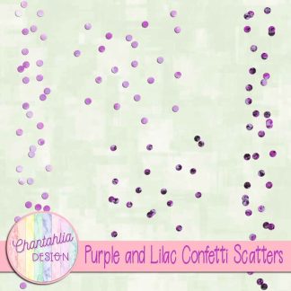 Free purple and lilac confetti scatters