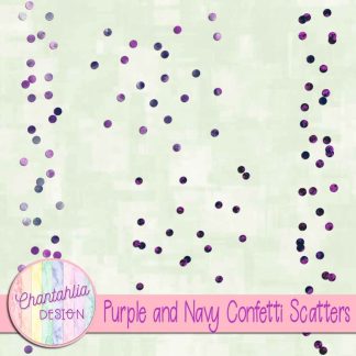 Free purple and navy confetti scatters
