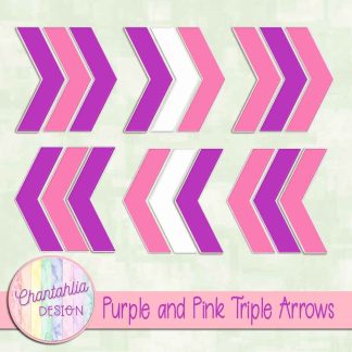 Free purple and pink triple arrows