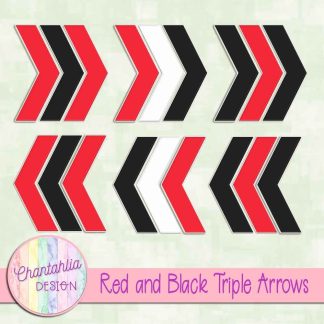 Free red and black triple arrows