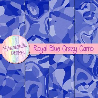 Free royal blue crazy camo digital papers