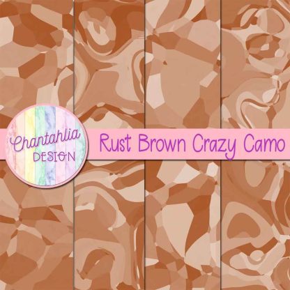 Free rust brown crazy camo digital papers