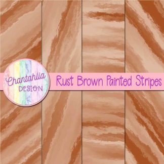 Free rust brown painted stripes digital papers
