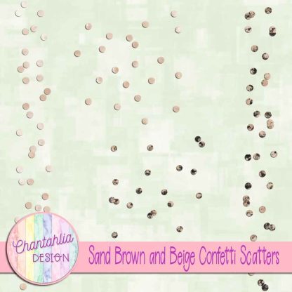 Free sand brown and beige confetti scatters