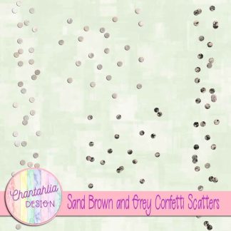 Free sand brown and grey confetti scatters