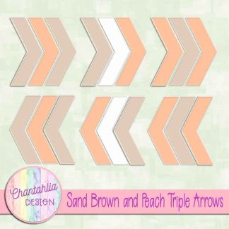 Free sand brown and peach triple arrows