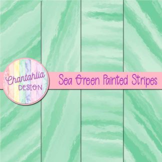 Free sea green painted stripes digital papers