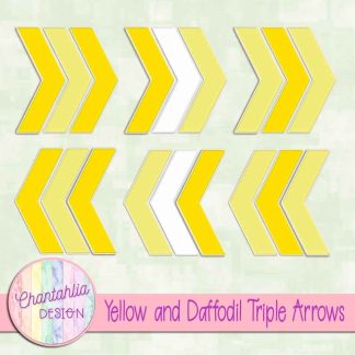 Free yellow and daffodil triple arrows