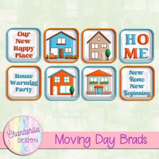 Free brads in a Moving Day theme