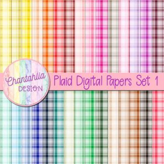 Free plaid digital papers in 36 colours