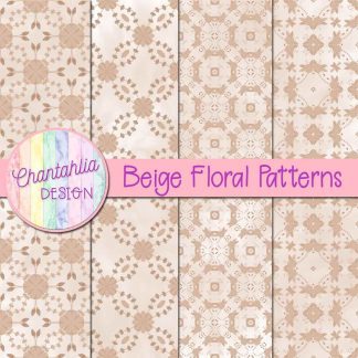 Free beige floral patterns