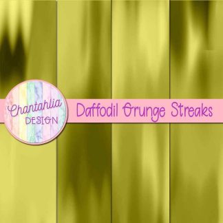 Free daffodil grunge streaks digital papers