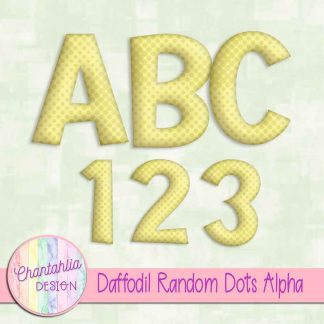 Free daffodil random dots alpha