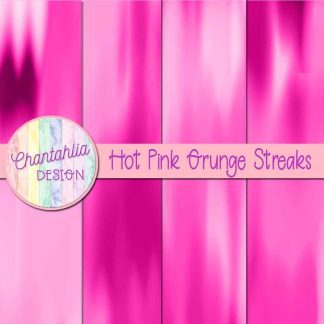 Free hot pink grunge streaks digital papers