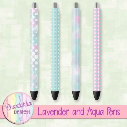 Free lavender and aqua pens