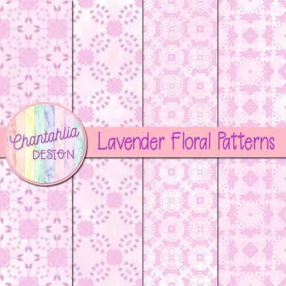 Free lavender floral patterns