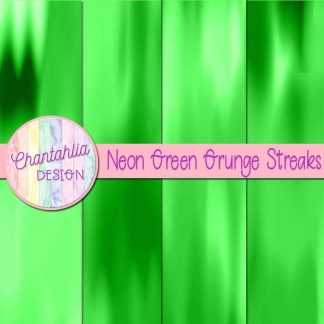 Free neon green grunge streaks digital papers