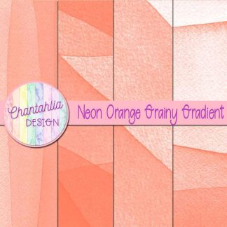 Free neon orange grainy gradient backgrounds