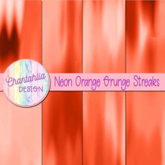 Free neon orange grunge streaks digital papers